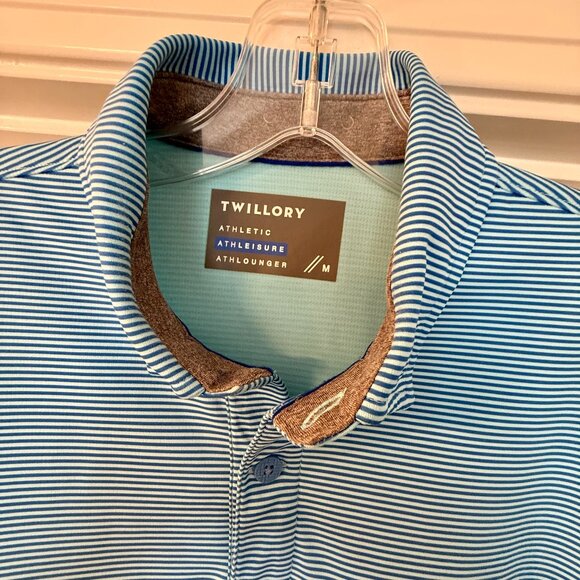 Twillory Mens Striped Polo - Small - Picture 2 of 4